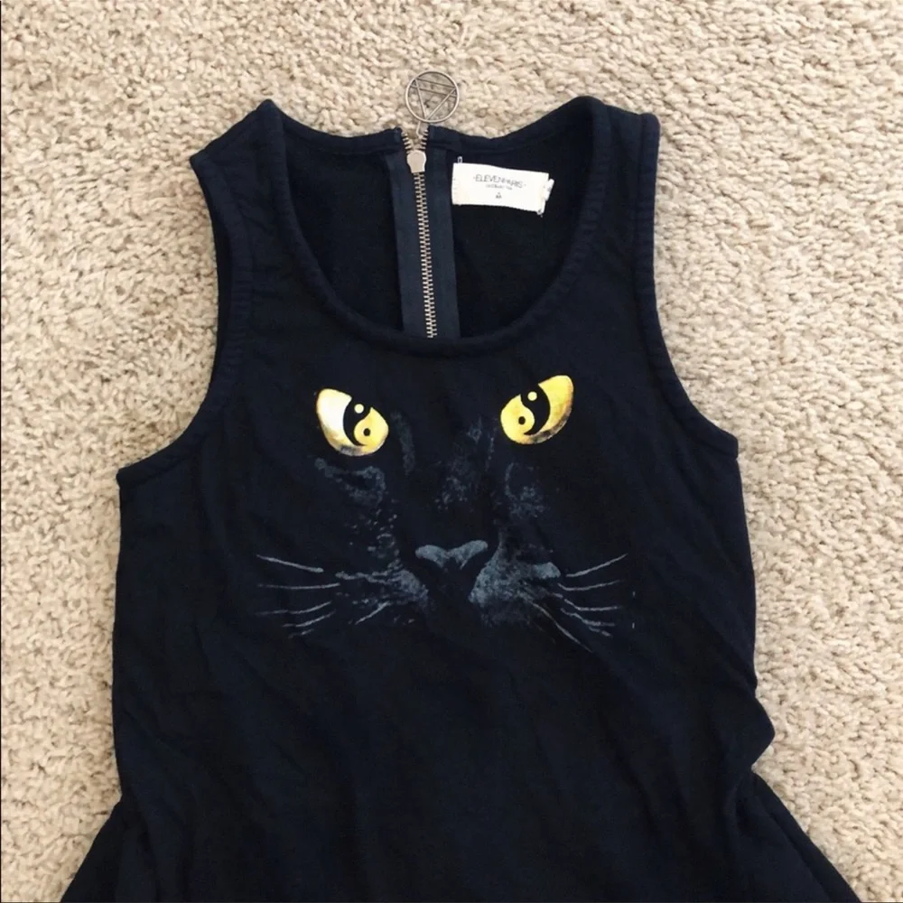 Eleven Paris Black Cat dress Halloween - Picture 2 of 5